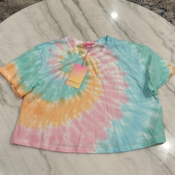 Stoney Clover Lane x Target Tie Dye Crop Tee NWT! - Picture 4 of 4